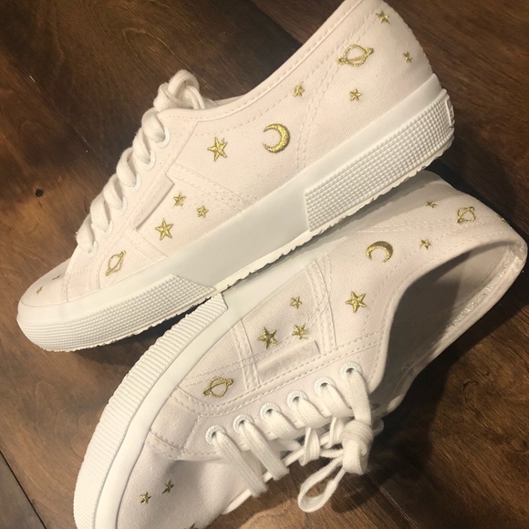 SUPERGA 2750 EMBCOTTON Sneaker in Stars ✨ NWOT - Picture 3 of 16